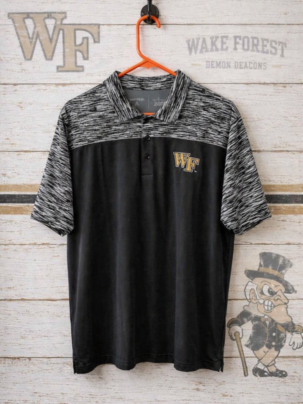 Antigua Wake Forest Demon Deacons Polo Shirt Size Large